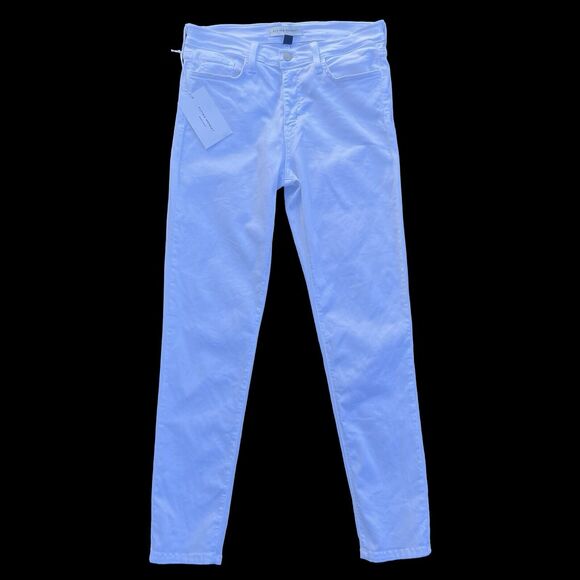 Women's Flying Monkey Black Label Skinny White Jeans Size 28 Denim NWT - Picture 12 of 16